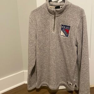 Heather grey Adidas NY Rangers sweater - NHL